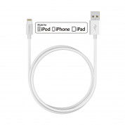 TeckNet P301 Apple MFi Certified Lightning to USB Cable 3m. - изключително здрав и качествен Lightning кабел за iPhone, iPad, iPod с Lightning (3 метра) (бял)
