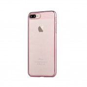 Comma Brightness 360 Case - тънък поликарбонатов кейс за iPhone 8, iPhone 7 (розово злато-прозрачен) 1