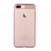 Comma Brightness 360 Case - тънък поликарбонатов кейс за iPhone 8 Plus, iPhone 7 Plus (розово злато-прозрачен) 1