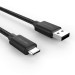 TeckNet TA502 Braided 3.1 USB-A to USB-C Cable - качествен плетен USB към USB-C кабел за устройства с USB-C порт (черен) 3