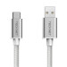 TeckNet TA502 Braided 3.1 USB-A to USB-C Cable - качествен плетен USB към USB-C кабел за устройства с USB-C порт (сребрист) 1