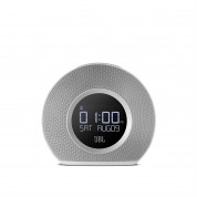 Bluetooth clock radio with USB charging and ambient light (white) 2