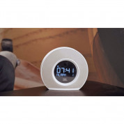 Bluetooth clock radio with USB charging and ambient light (white) 5