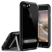 Verus Crystal Bumper Case - хибриден удароустойчив кейс за iPhone 8, iPhone 7 (черен-прозрачен)