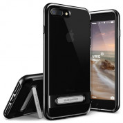 Verus Crystal Bumper Case - хибриден удароустойчив кейс за iPhone 8 Plus, iPhone 7 Plus (черен-прозрачен)