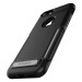 Verus Carbon Fit Case Kickstand - висок клас хибриден удароустойчив кейс за iPhone 8, iPhone 7 (черен) 2