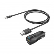 TeckNet iEP172Car Charger 4.8A and MFI Lightning Cable - зарядно за кола 4.8A с 2xUSB изходa и Lightning кабел за iPhone, iPad и iPod с Lightning порт (черен)