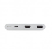 Moshi USB-C Multiport Adapter - USB-C хъб за свързване от USB-C към HDMI 4K, USB-C, USB-A (сребрист) 2