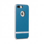Moshi Napa Case - кожен кейс за iPhone 8 Plus, iPhone 7 Plus (син) 3