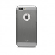Moshi iGlaze Armour - удароустойчив алуминиев кейс за iPhone 8 Plus, iPhone 7 Plus (тъмносив)