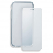 4smarts 360° Protection Set - тънък силиконов кейс и стъклено защитно покритие за дисплея на LG K3 (прозрачен) 2