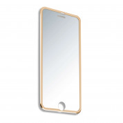 4smarts Second Glass Curved Rim 2.5D - калено стъклено защитно покритие с извити ръбове за целия дисплея на iPhone 8 Plus, iPhone 7 Plus (прозрачен-златист)