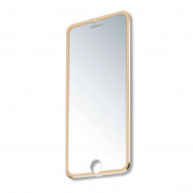 4smarts Second Glass Curved Rim 2.5D - калено стъклено защитно покритие с извити ръбове за целия дисплея на iPhone 8 Plus, iPhone 7 Plus (прозрачен-златист) 1