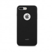 Moshi iGlaze Case - тънък удароустойчив хибриден кейс за iPhone 8 Plus, iPhone 7 Plus (черен)