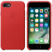 Apple iPhone Leather Case - оригинален кожен кейс (естествена кожа) за iPhone 8, iPhone 7 (червен) 3