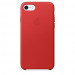 Apple iPhone Leather Case - оригинален кожен кейс (естествена кожа) за iPhone 8, iPhone 7 (червен) 1