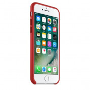 Apple iPhone Leather Case - оригинален кожен кейс (естествена кожа) за iPhone 8, iPhone 7 (червен) 1