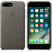 Apple iPhone Leather Case - оригинален кожен кейс (естествена кожа) за iPhone 8 Plus, iPhone 7 Plus (сив) 4