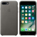 Apple iPhone Leather Case - оригинален кожен кейс (естествена кожа) за iPhone 8 Plus, iPhone 7 Plus (сив) 3