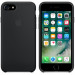 Apple Silicone Case - оригинален силиконов кейс за iPhone SE (2022), iPhone SE (2020), iPhone 8, iPhone 7 (черен) 6