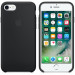 Apple Silicone Case - оригинален силиконов кейс за iPhone SE (2022), iPhone SE (2020), iPhone 8, iPhone 7 (черен) 8