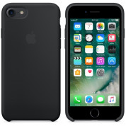 Apple Silicone Case - оригинален силиконов кейс за iPhone SE (2022), iPhone SE (2020), iPhone 8, iPhone 7 (черен) 2