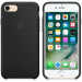 Apple Silicone Case - оригинален силиконов кейс за iPhone SE (2022), iPhone SE (2020), iPhone 8, iPhone 7 (черен) 4