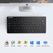 TeckNet Mini Keyboard X315 2.4G - безжична клавиатура за компютри и таблети (черен) 5