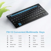 TeckNet Mini Keyboard X315 2.4G - безжична клавиатура за компютри и таблети (черен) 1