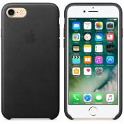 Apple iPhone Leather Case - оригинален кожен кейс (естествена кожа) за iPhone 8, iPhone 7 (черен) 3