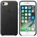 Apple iPhone Leather Case - оригинален кожен кейс (естествена кожа) за iPhone 8, iPhone 7 (черен) 4