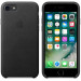 Apple iPhone Leather Case - оригинален кожен кейс (естествена кожа) за iPhone 8, iPhone 7 (черен) 3