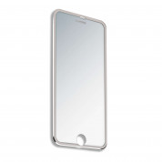 4smarts Second Glass Curved Rim 2.5D - калено стъклено защитно покритие с извити ръбове за целия дисплея на iPhone 8, iPhone 7 (прозрачен-сребрист)