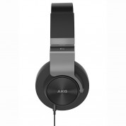 AKG K545 High performance over-ear headphones - аудиофилски слушалки с микрофон и управление на звука за мобилни устройства (черен)