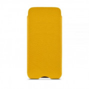 Beyzacases Lute - кожен калъф (естествена кожа, ръчна изработка) за iPhone SE (2022), iPhone SE (2020), iPhone 8, iPhone 7, iPhone 6, iPhone 6S (жълт) 1