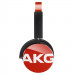 AKG Y50 On-Ear - слушалки с микрофон и управление на звука за iPhone, iPad и iPod и мобилни устройства (червен) 1