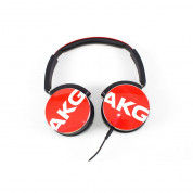 AKG Y50 On-Ear - слушалки с микрофон и управление на звука за iPhone, iPad и iPod и мобилни устройства (червен) 3