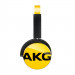 AKG Y50 On-Ear - слушалки с микрофон и управление на звука за iPhone, iPad и iPod и мобилни устройства (жълт) 1