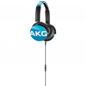AKG Y50 On-Ear Headphones with in-line one-button universal remote / mic (teal) 2