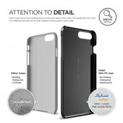 Elago S7 Slim Fit 2 Case + HD Clear Film - поликарбонатов кейс и HD покритие за iPhone 8 Plus, iPhone 7 Plus (черен-лъскав) 1