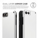 Elago Armor Case - хибриден кейс (поликарбонат + TPU) и HD покритие за iPhone SE (2022), iPhone SE (2020), iPhone 8, iPhone 7 (бял) 7
