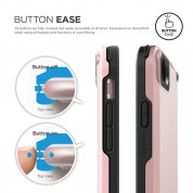 Elago Armor Case - хибриден кейс (поликарбонат + TPU) и HD покритие за iPhone SE (2022), iPhone SE (2020), iPhone 8, iPhone 7 (розов) 2