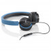 AKG Y40 High-performance foldable headphones - сгъваеми слушалки с микрофон и управление на звука за мобилни устройства (син) 1
