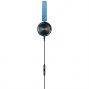 AKG Y40 High-performance foldable headphones - сгъваеми слушалки с микрофон и управление на звука за мобилни устройства (син) 2
