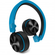 AKG Y40 High-performance foldable headphones - сгъваеми слушалки с микрофон и управление на звука за мобилни устройства (син) 1