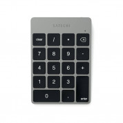Satechi Slim Aluminum Wireless Keypad - безжична Bluetooth клавиатура с 18 бутона за MacBook (тъмносива)