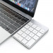 Satechi Slim Aluminum Wireless Keypad - безжична Bluetooth клавиатура с 18 бутона за MacBook (сребриста) 6