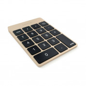 Satechi Slim Aluminum Wireless Keypad - безжична Bluetooth клавиатура с 18 бутона за MacBook (златиста) 5