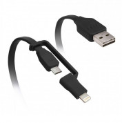 Tylt Flip Duo Charge & Sync Lightning and MicroUSB - кабел 2в1 за Apple и MicroUSB устройства 