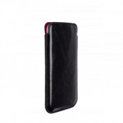 Redneck Genuine Leather Pouch Case - handmade, genuine leather case for iPhone 8, iPhone 7, iPhone 6, iPhone 6S (black)